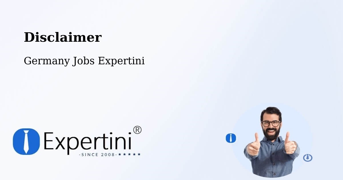 Disclaimer – Gries - Germany Jobs Expertini